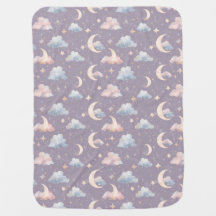 Celestial Caprichoso Lua Estrelas Aquarela Pastéis
