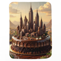 Chocolate City Baby Blanket