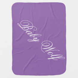 Cobertor De Bebe Cobertura do lobo do bebê do velo