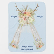 Cobertura recém-nascida personalizada lembrança do