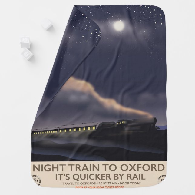 Cobertor De Bebe Comboio noturno em Oxford (In Situ)