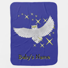 Coruja Estrela Azul Fofa Personalizada