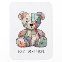 Estilo de Patchwork Bear & Heart Motif