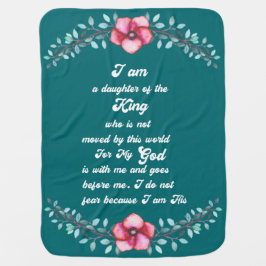 Cobertor De Bebe Filha do rei Cristão Inspirado