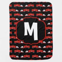 Firetruck inicial vermelho e preto do carro de