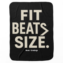 Fit Beats Size Motivational Fitness, Gym Lifestyle