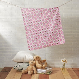 Cobertor De Bebe Fumeira de cereja e flor