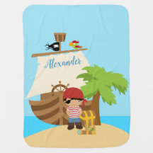 Garoto Pirata Bonito e Nome Personalizado De Um Na