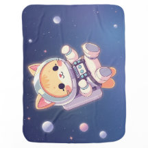 Gato bonito no espaço