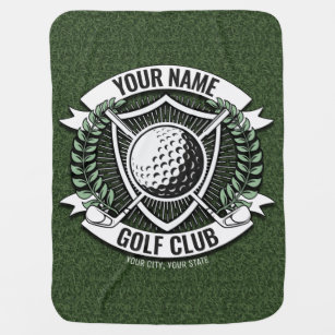 Cobertor De Bebe Golfer Golf Club Turf Clubhouse 