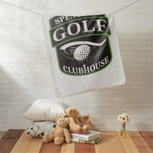 Cobertor De Bebe Golfer Pro Golf Player Clubhouse Personalizado