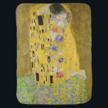 Cobertor De Bebe Gustav Klimt - The Biss<br><div class="desc">Kuss Beijo/Der - Gustav Klimt em 1907-1908</div>