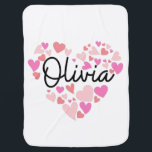 Cobertor De Bebe I love Olivia<br><div class="desc">I love Olivia - show all of your love for Olivia, great gift for wedding, anniversary, engagement, birthday</div>