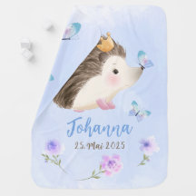 Igel blau 2 - Aquarell-Design | personalisierbare