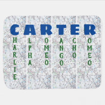 Nome Personalizado - Garoto Alfabeto de Aviação