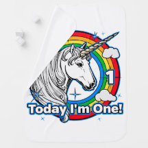 O primeiro aniversario do Unicórnio Arco-Íris de C