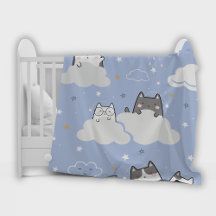 Padrão de Kitten Azul Suave