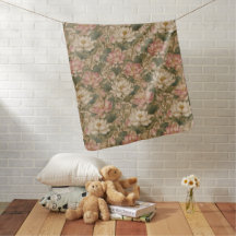 Padrão Floral Botânico Lótus de Água Vintage
