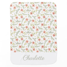 Padrão Floral Pastel de Aquarela Delicado e Pontil