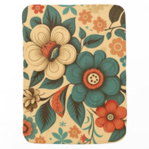 Pastel floral do design de colheita