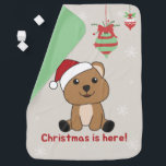 Cobertor De Bebe Quokka Christmas Snow Winter Animals Quokkas Baby<br><div class="desc">The Quokka for Christmas as a greeting card. Funny animals with gifts and snow for the holidays. Also funny for christmas in July. Quokkas are cute animals and perfect for Christmas.</div>
