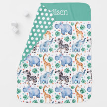 Selva Selvagem Cega Blanket Bebê