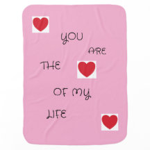 Taffy Color Baby Blanket com corações