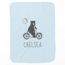 Urso Escandinavo sobre Bike Minimalist Blue