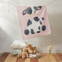 Vaca de cor-de-água mínima rosa personalizada