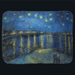 Cobertor De Bebe Vincent van Gogh - Noite Estrelada sobre o Ródano<br><div class="desc">Noite de Starry sobre o Rhone/Nuit etoilee sur le Rhone - Vincent van Gogh,  Oil on Canvas,  1888,  Arles</div>