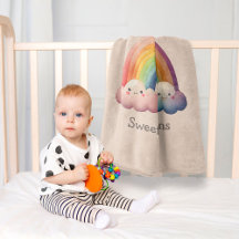 Whimsical Rainbow in Cloud Personalized