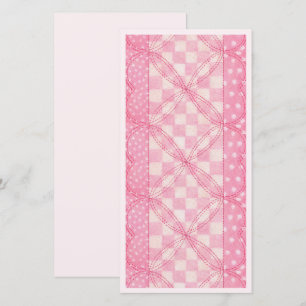 COBERTOR DE CORAÇÃO ROSA CARTÃO PLANO 8x4 / Rosa /
