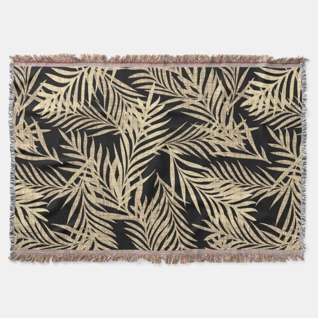 Cobertor de Decoração Tropical Boho Aconchegante.  (Frente)