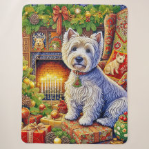 Cobertor de Férias West Highland Terrier Sherpa