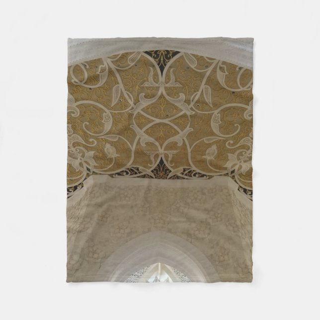 Cobertor de Fleece com Motivo Dourado (Frente)