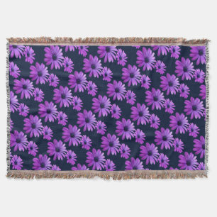 Cobertor de Flores de Margarida Roxo Cobertor de M