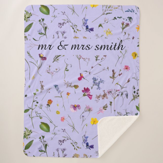 cobertor de flores secas e prensadas por medida (Frente)