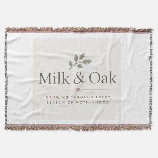 Cobertor de lançamento Milk & Oak (Frente)