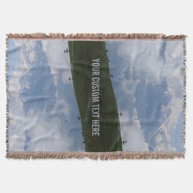 cobertor de lançamento personalizado dos Alpes Aus (Frente)