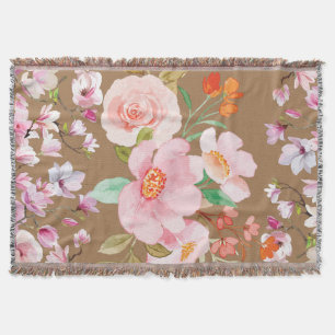 Cobertor de Lançar Elegância Floral