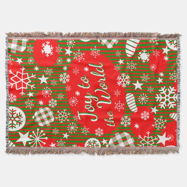 Cobertor de Natal – Alegria para o Mundo  (Frente)