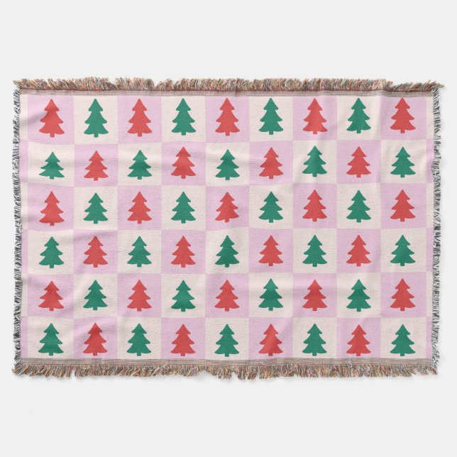 Cobertor de Natal Árvores de Natal (Frente)