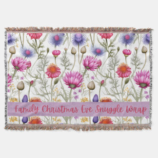 Cobertor de Natal da Família Wildflowers Eve Snugg