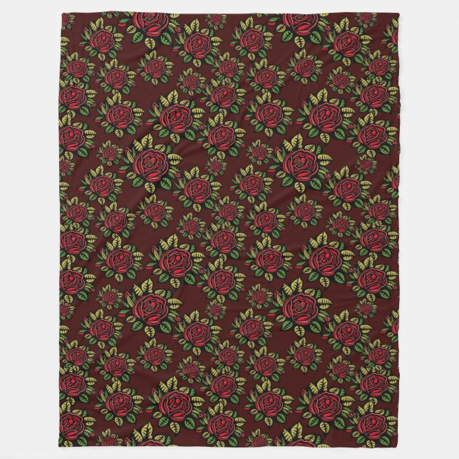 cobertor de rosa vermelha (Frente)