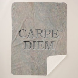 cobertor de sherpa do Carpe Diem Stone