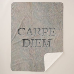 cobertor de sherpa do Carpe Diem Stone