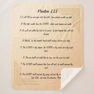 cobertor de sherpa Psalm 121
