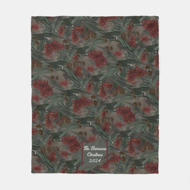 cobertor de velinha de Natal personalizado (Frente)