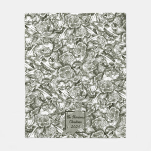 cobertor de velinha de Natal personalizado