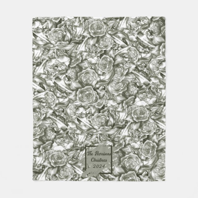 cobertor de velinha de Natal personalizado (Frente)